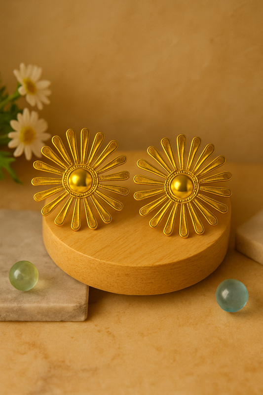 Golden Sunburst earrings
