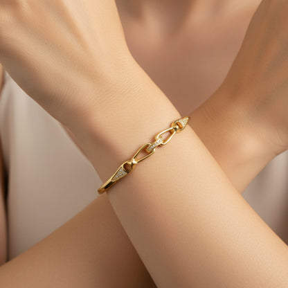Gold link bracelet