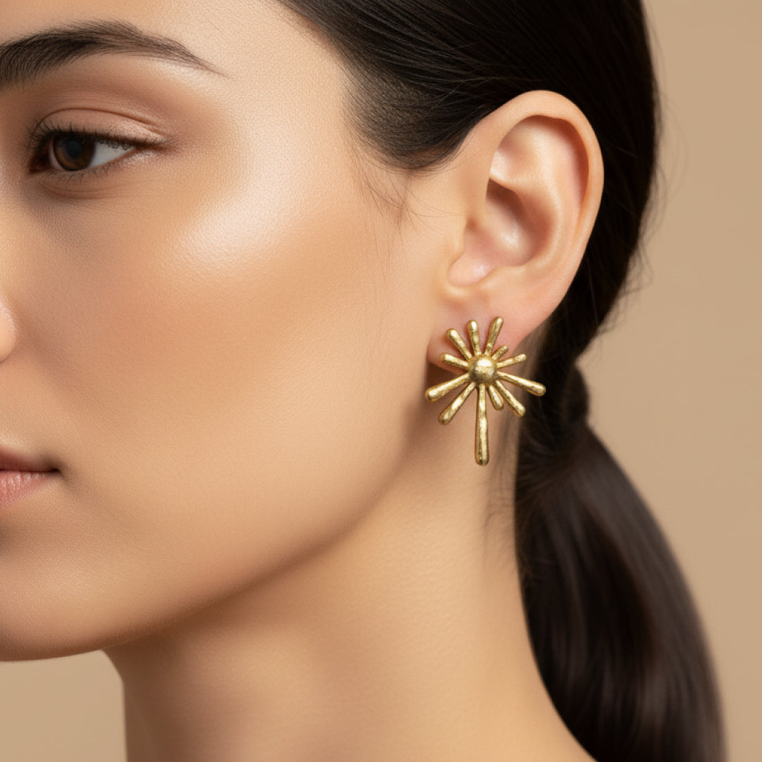 Golden Beam Earrings