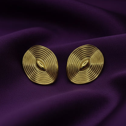 Golden Swirl Studs