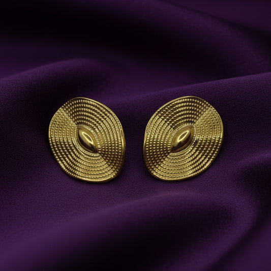 Golden Swirl Studs