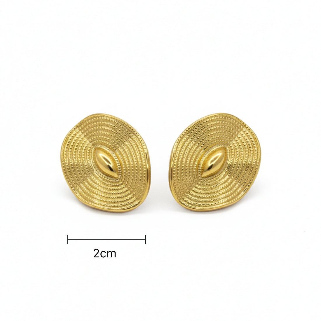 Golden Swirl Studs