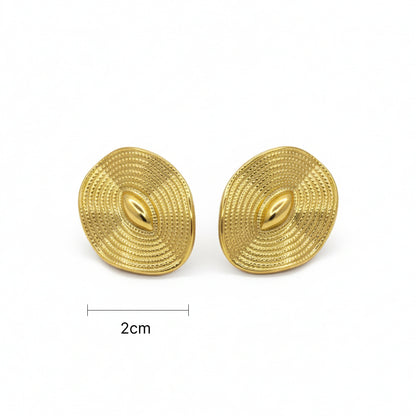 Golden Swirl Studs