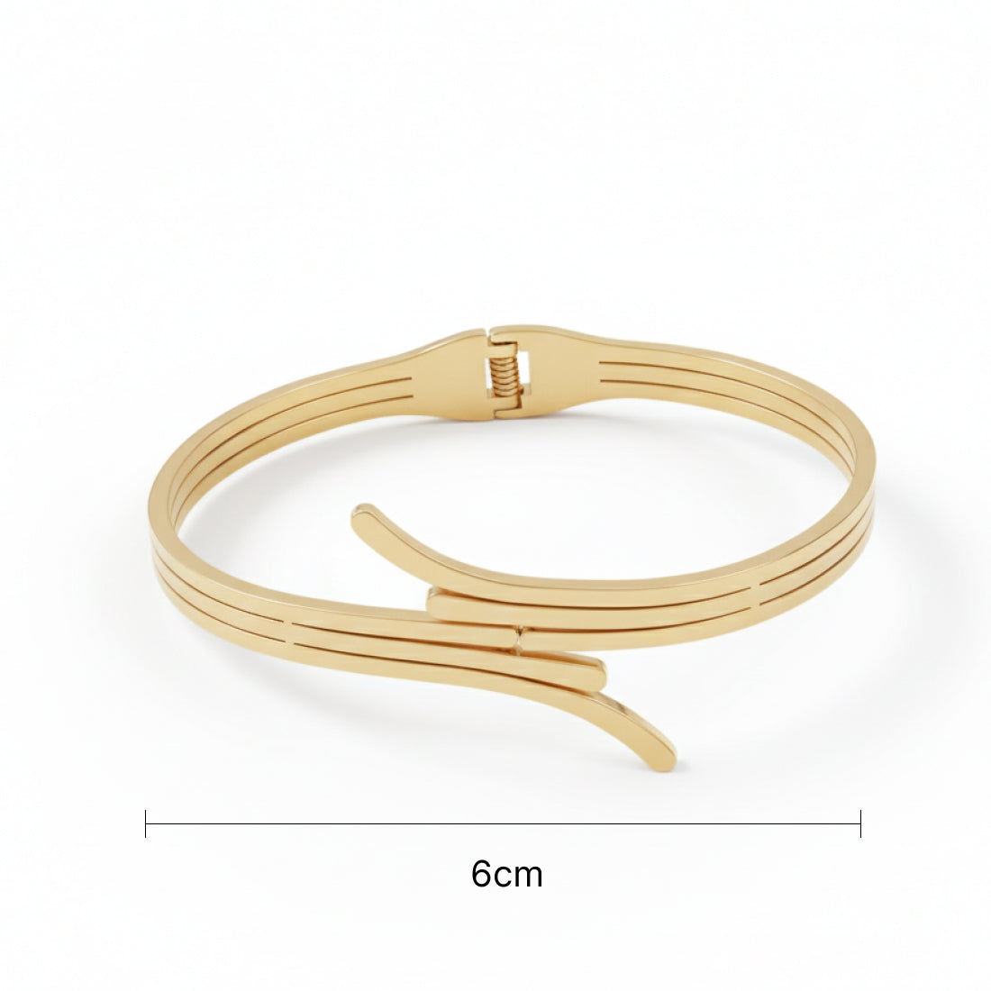 Golden wave bracelet