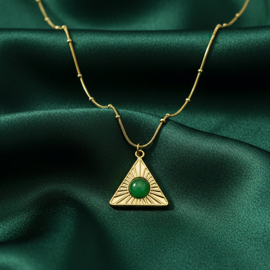 Infinity Triangle Pendant