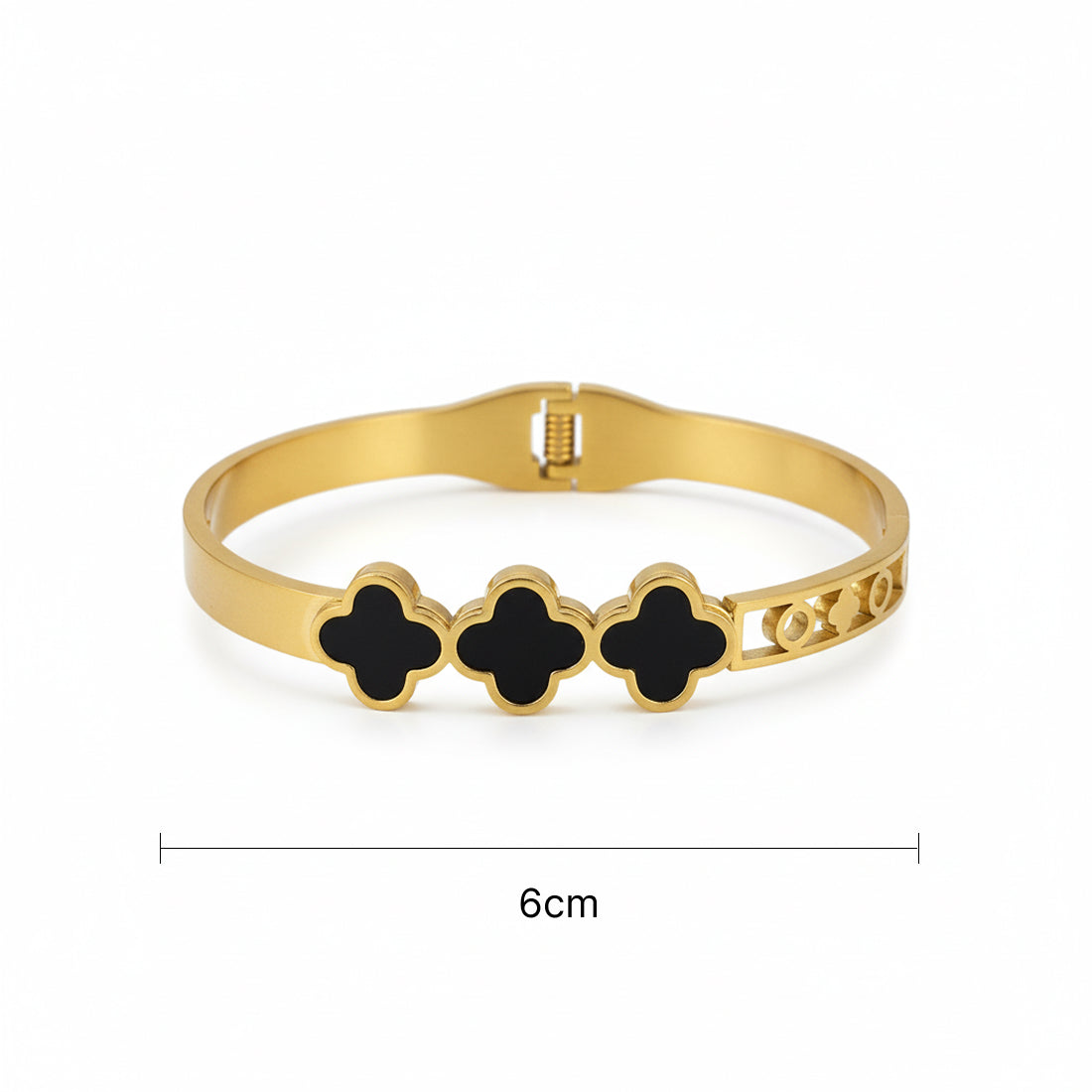 Midnight Clover bracelet