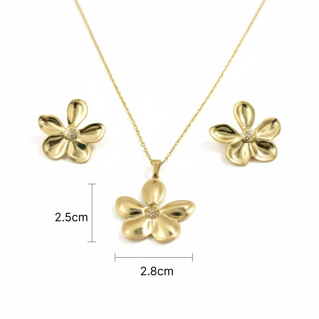 Radiant Blossom Pendant Set