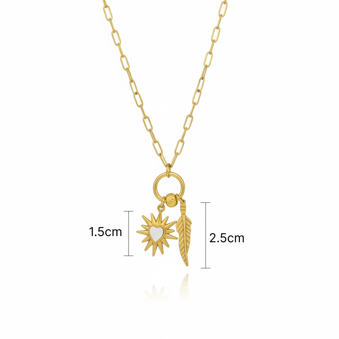 Sunburst Leaf Necklace