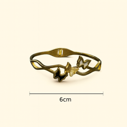 Butterfly Wings Gold Bracelet Cuff