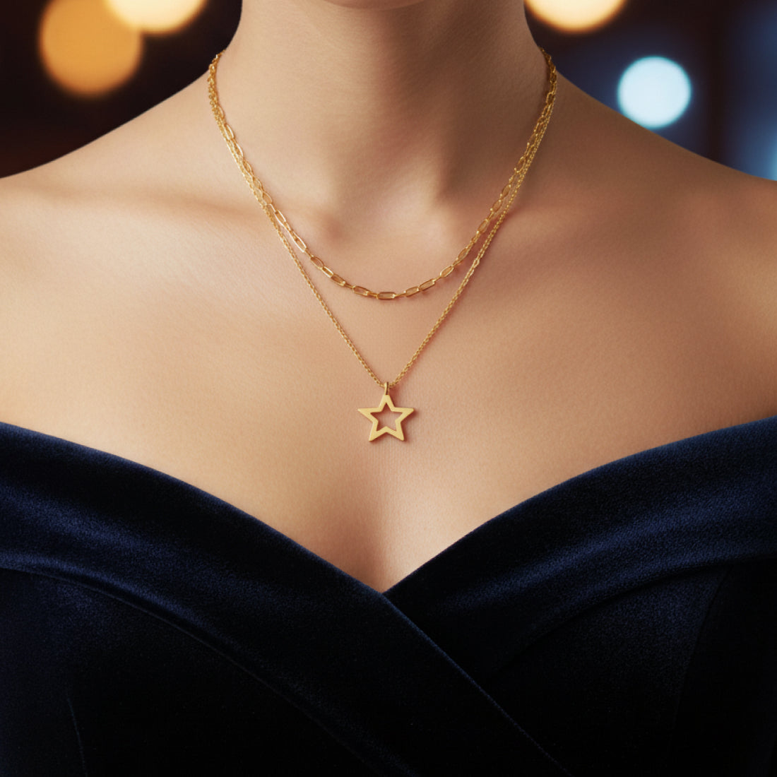 Celeste Dual Chain Necklace