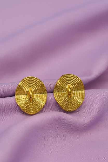 Golden Swirl Studs