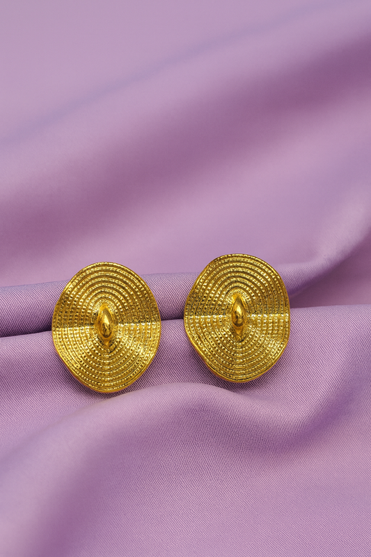 Golden Swirl Studs