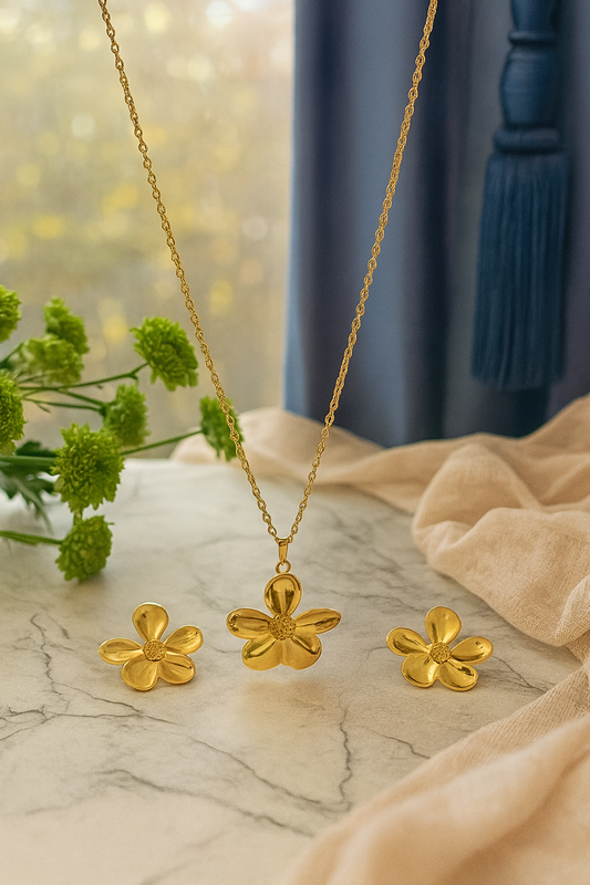 Radiant Blossom Pendant Set
