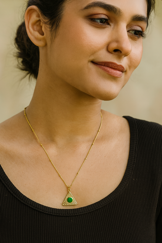 Infinity Triangle Pendant